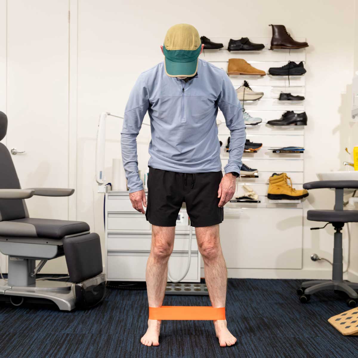 Strength exercises by podiatrist at Total Care Podiatry in Geelong for ankle sprains and rolled ankles