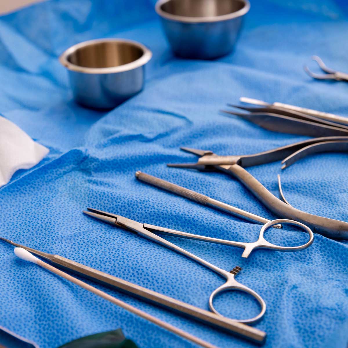 Tools used for toenail surgery at Total Care Podiatry in Geelong