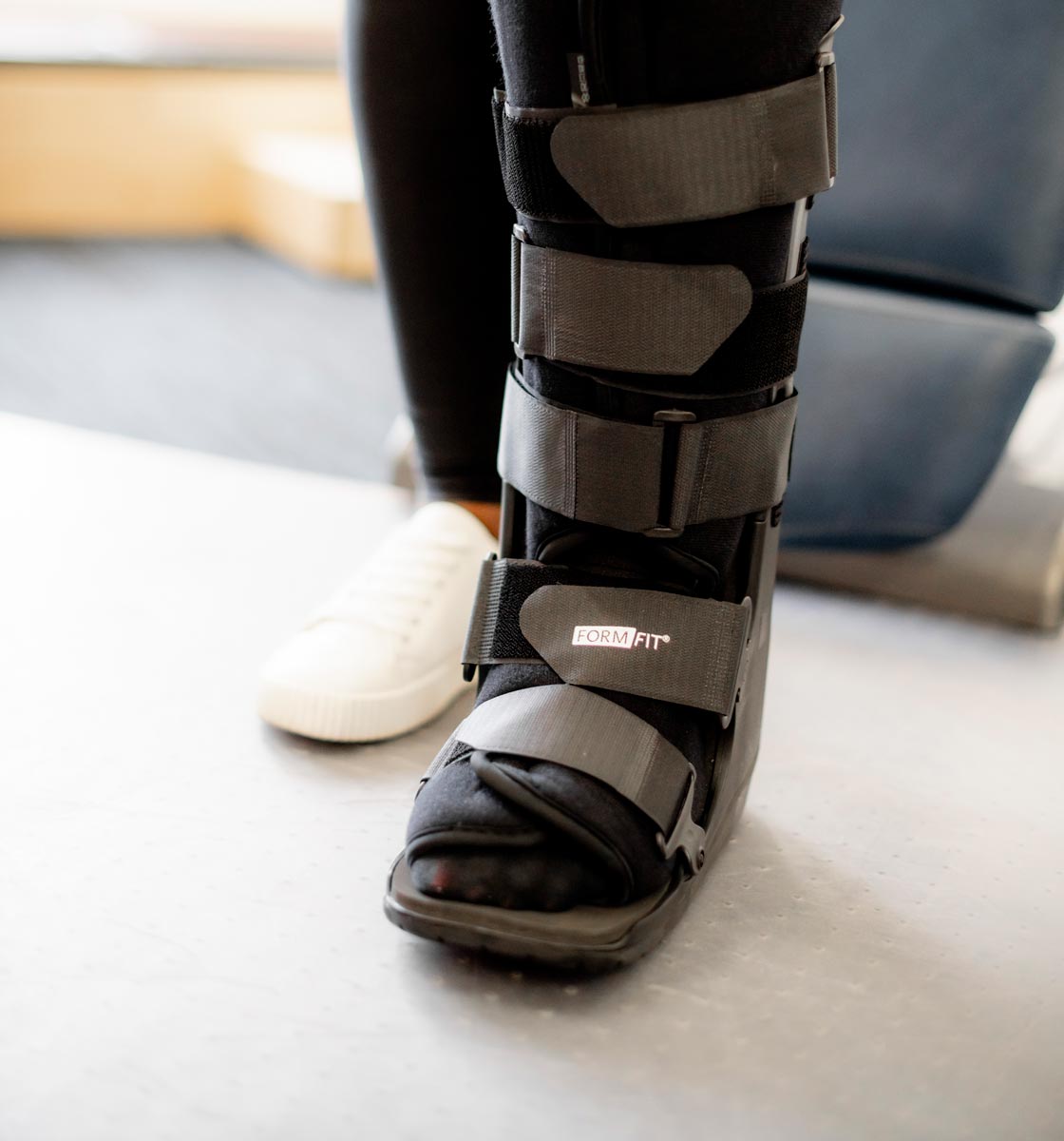 CAM walker fitting and ankle brace support in Geelong by Total Care Podiatry